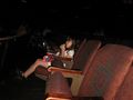 Girl in movie theater